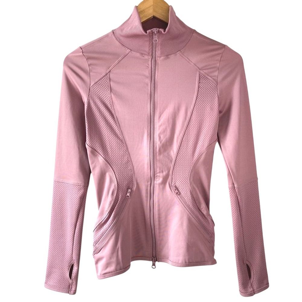 New Adidas Womens Jacket XS Pink Stella McCartney Training Athletic Soft Girl